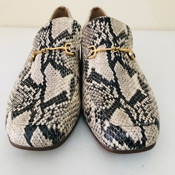 Sam Edelman Jamille Loafer Snakeskin Block Heel Women's Size 7 - Picture 7 of 11